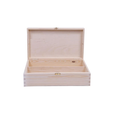 Scatola di vino in legno di pino con pacchetto regalo 34x20x10 cm personalizzato