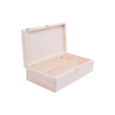 Scatola di vino in legno di pino con pacchetto regalo 34x20x10 cm personalizzato