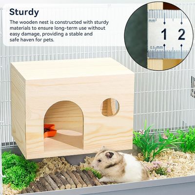 Nascondiglio di piccoli animali in legno con un modello solido a un costo accessibile