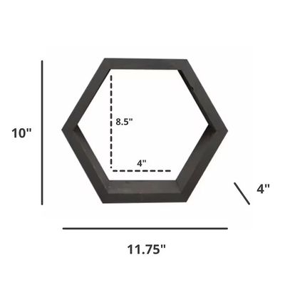 Arredamento del soggiorno Set di 3 ripiani galleggianti in legno rustico per lo stoccaggio a parete moderno