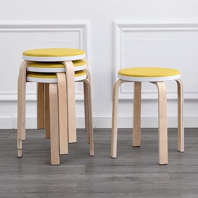 Moderno design Sedile in legno per la cucina 4 piedi anti-polvere