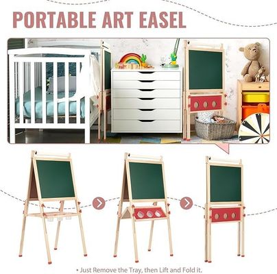 Legno massello regolabile a doppio lato disegno di arte a pietra stazionaria con materiale di pino