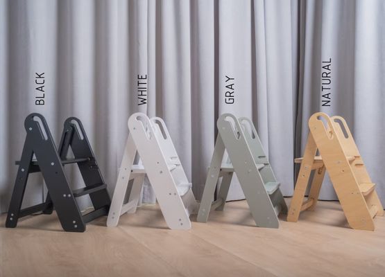 Risparmia spazio Legno bagno Bambini sgabello Scalino passo per bambini e adulti Come richiesta