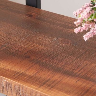 Rettangolo 4 Livello naturale 4 Mensola Rustica Massello Legno Reale Mensola Metallica Libreria Arredamento Salotto