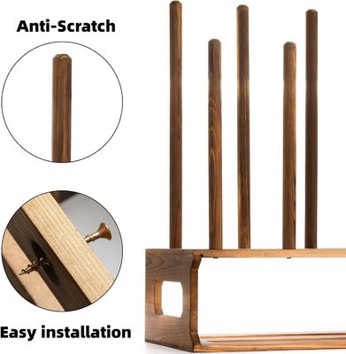 Color organizzatore per stivali in legno rustico Come richiesta per lo stoccaggio delle scarpe all'entrata