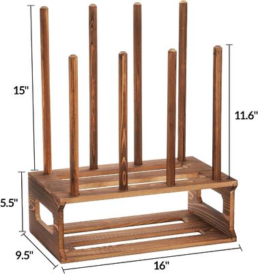 Color organizzatore per stivali in legno rustico Come richiesta per lo stoccaggio delle scarpe all'entrata