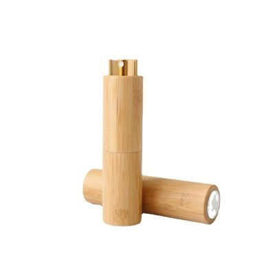 Imballaggio cosmetico Perfume olio essenziale Spray bottiglia di legno Bambù imballaggio personalizzato bottiglia