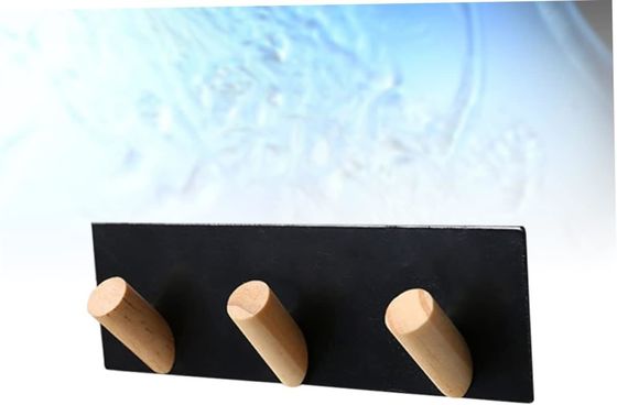 Tavola di ferro per edifici per uffici a chiave a gancio rustica montata a parete 7,75" L x 7,75" W x 48,5" H