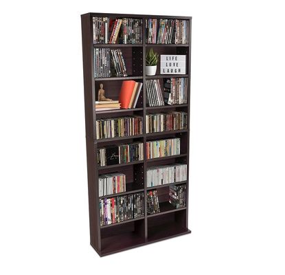 12 scaffali regolabili e 4 scaffali fissi