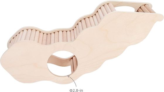 Campione Casa di criceto in legno gratuita con scala da arrampicata e galleria segreta