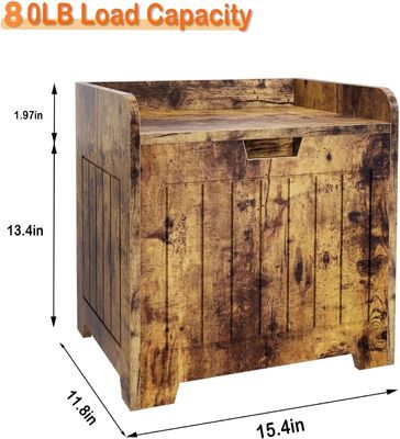 Scatola di stoccaggio in legno per il soggiorno con logo personalizzato