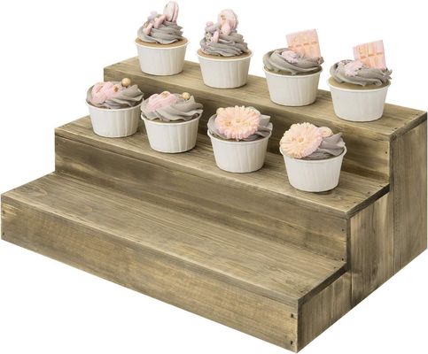 OEM Ordine accettabile Legno Dessert Stand Cupcake Riser Display per le occasioni speciali