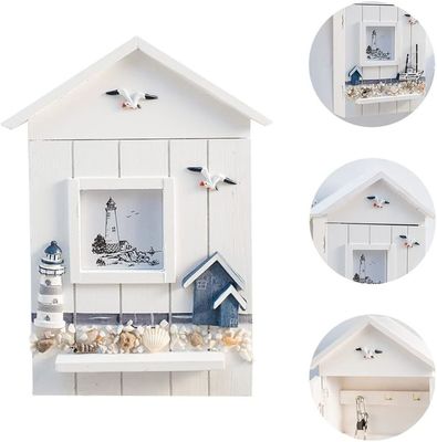 Porta chiavi in legno Nautico Mural Mount Hanging Decorative Handmade