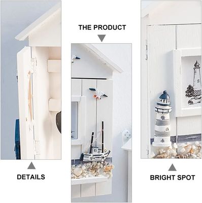 Porta chiavi in legno Nautico Mural Mount Hanging Decorative Handmade