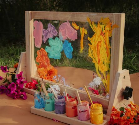 Carico del campione e stampa 4 in 1 scaffale da tavolo in legno per risultati di campionamento professionali