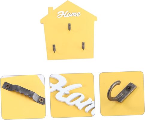 Entrata Portaposta e porta chiavi per la stanza di fango con perni di legno in legno naturale