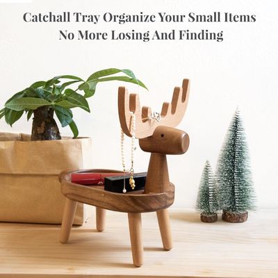 Home Decorativo vassoio in legno con forma personalizzata 7.75 "L x 7.75" P x 48.5 "H