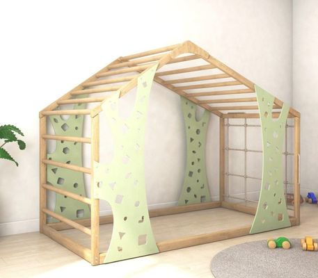 Letto Montessori Gym Letto Giungla Fitness Letto Bambino Letto Indoor Playhouse Piattaforma Letto Su richiesta
