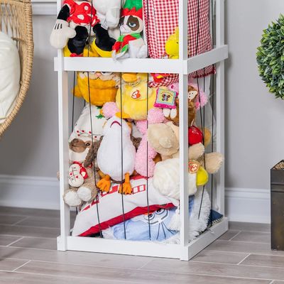 Ball Storage Animal Zoo Cage Organizer Disegno funzionale per giocattolo di peluche ripieno
