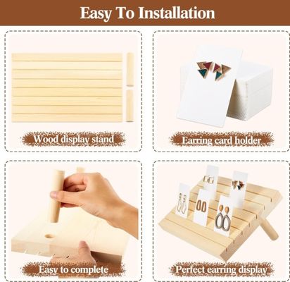 Tenitore di orecchini multifunzione funzionale per l'esposizione e lo stoccaggio organizzati di gioielli