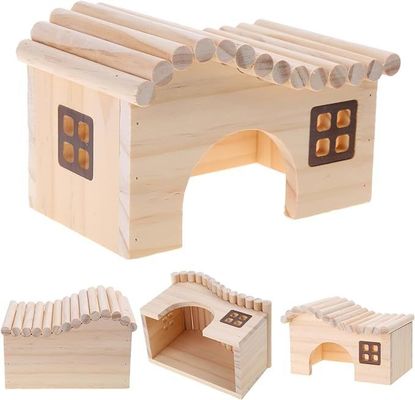 Cadeau Artigiano Letto per animali In legno industriale Casa di riccio per arrampicarsi Legno naturale carino