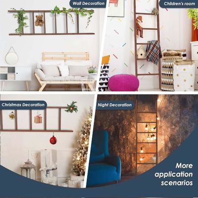 Apparecchi domestici Scala in legno scaffale Decorativa di coperte Scala per il deposito del bagno