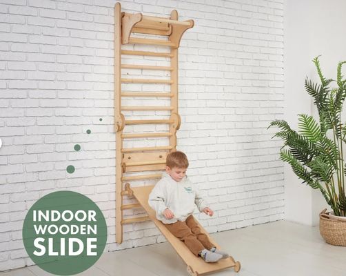 202405 Swedish Ladder 4in1 Gym di arrampicata per bambini con Triangle Climber e tavolo per bambini