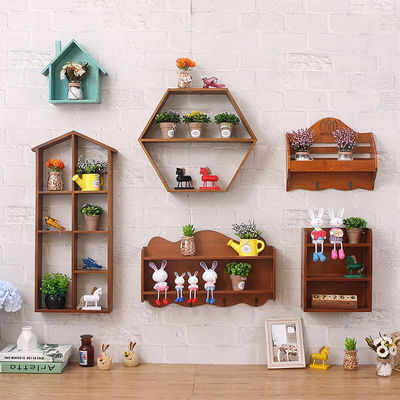 Portafogli in legno, porta chiavi e organizzatore di posta per il montaggio a parete