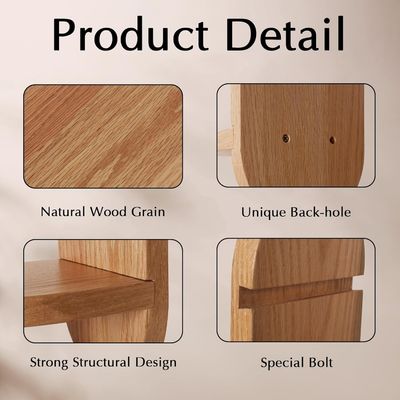 Dispositivo multifunzionale di design di scaffalature galleggianti in legno