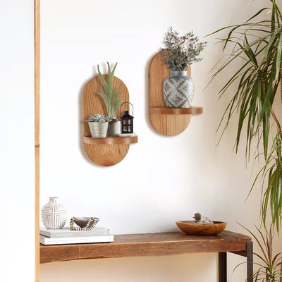 Dispositivo multifunzionale di design di scaffalature galleggianti in legno