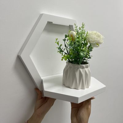 PANELLO a risparmio di spazio Mensola da parete in legno per l'esposizione di fiori e per l'organizzazione degli articoli per la casa