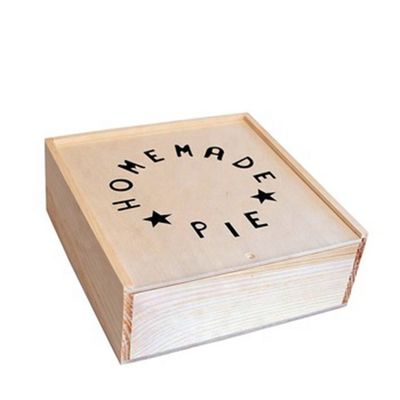 Vitalucks confezione personalizzata di torta di mele scatola di legno ecologica per regali speciali