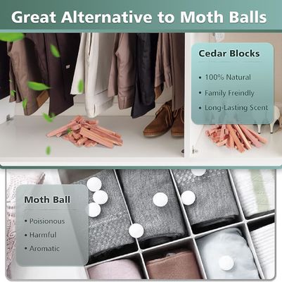 Organizzate gli armadi e i cassetti con blocchi di cedro aromatico di taglia comune o personalizzati