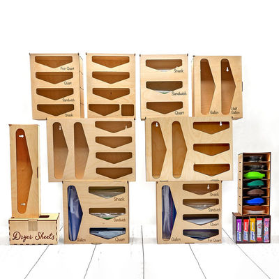 Conveniente organizzatore di sacchetti con coperchio a candela Stampa personalizzata per tutte le soluzioni di stoccaggio