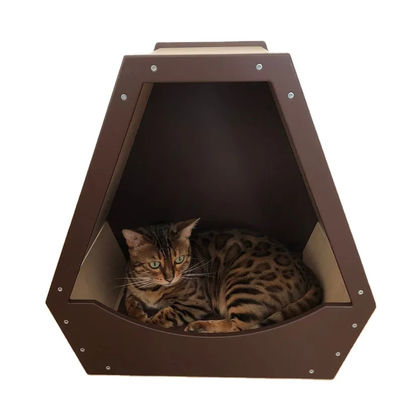 Risparmia spazio Funzione Pet House con design in legno moderno e colore in legno naturale