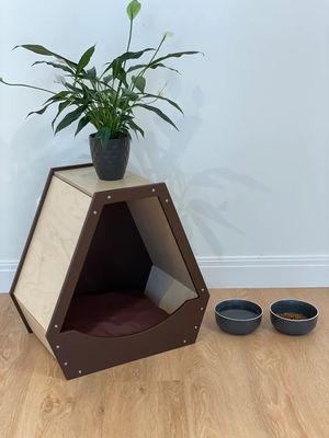 Risparmia spazio Funzione Pet House con design in legno moderno e colore in legno naturale