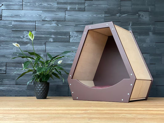 Risparmia spazio Funzione Pet House con design in legno moderno e colore in legno naturale