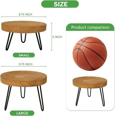 Imballaggio postale Y supporto di piante di legno rotondo per l'esposizione in interni moderni