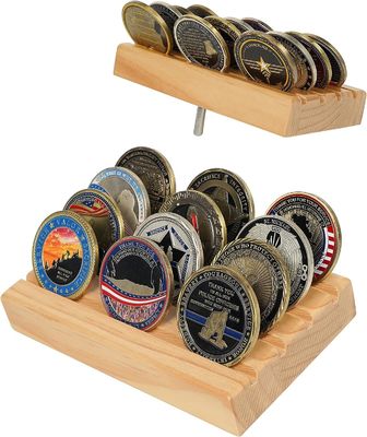 4x6x1 pollici Military Challenge Coin Holder Display Stand Rack per monete di taglia personalizzata