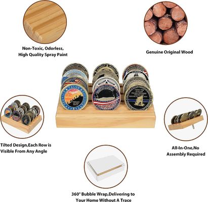 4x6x1 pollici Military Challenge Coin Holder Display Stand Rack per monete di taglia personalizzata