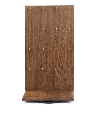 Funzione di risparmio di spazio 9 W x 7.5 D x 16.5 H Stand per gioielli in legno con 32 ganci