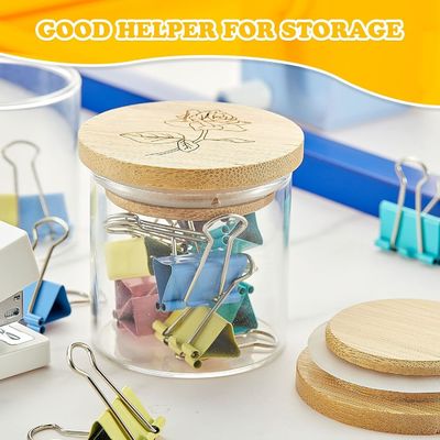 Chiusure di baratto di bambù in legno a colori semplici con anelli di sigillamento in silicone