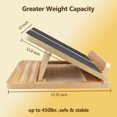 Tavola inclinata regolabile per allungamento del polpaccio e flessibilità delle caviglie Tavola inclinata in legno