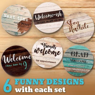 Marmo Sarcastico Assorbente Pietra Cork Drink Coasters With Holder Custom Luxury 6 Pcs