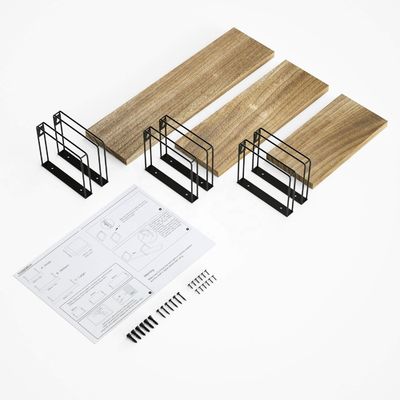 Mobili da soggiorno Mensola da parete Legno Metallo Apparecchio da cucina moderno di conservazione Risparmia spazio