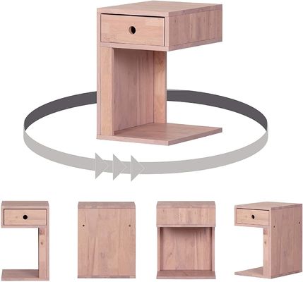 12.5 x 15.75 x 19.75 pollici Tavolo da notte verniciato con un cassetto