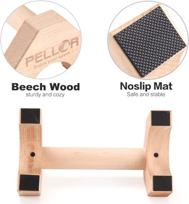 Push Up Bars Gym Gear Attrezzatura con tappeto antiscivolo allenamento solido esercizio femminile uomini fitness portatile su richiesta