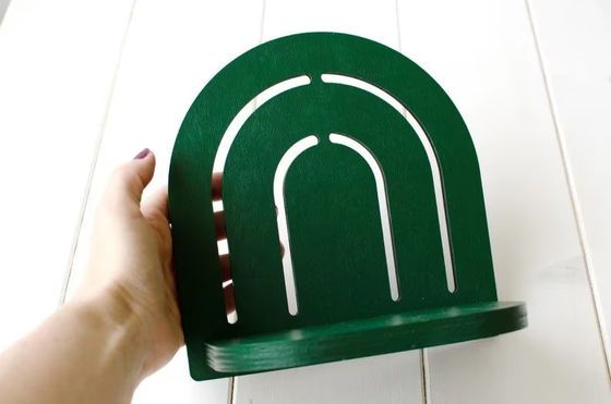 Decorazione a muro in legno arcobaleno Piccole piante ripiano per mobili da soggiorno