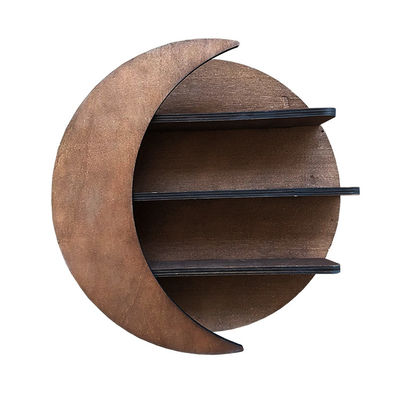 Arredamento del soggiorno Montaggio a parete Ripiano a cristallo lunare galleggiante per lo stoccaggio di oli essenziali