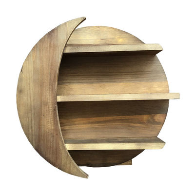 Arredamento del soggiorno Montaggio a parete Ripiano a cristallo lunare galleggiante per lo stoccaggio di oli essenziali